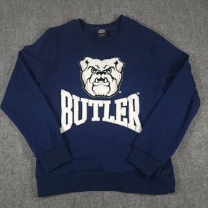 Big Boy Headgear Sweatshirt Mens L Navy Butler Bulldogs Logo Chenille Embroidery